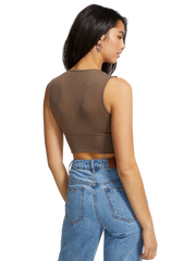 V-Neck Cropped Cami Top
