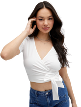 Pretty Lady Bow-Tie Crop Top