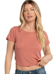 Ribbed Women's Baby T-Shirt