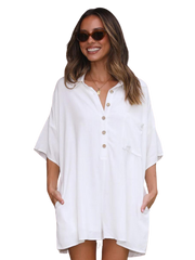 Relaxed Collared Playsuit
