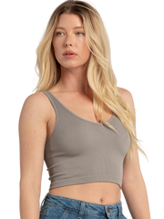 Seamless V-Neck Rib Tank