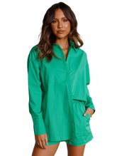 Breezy Button-Up Shirt & Shorts Set