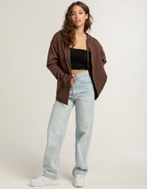 Swarona Full-Sleeve Zip-Front Hoodie For Women