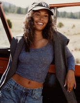 Swarona Women Quarter Zip Cotton Sweatshirt.