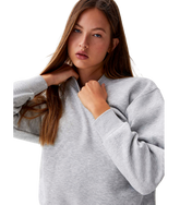 Grey Oversized fleece sweatshirt