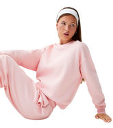 Pink Oversized fleece sweatshirt