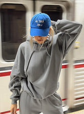 Swarona Oversized Fit Hoodie with Kangaroo Pockets