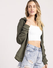 Swarona Full-Sleeve Zip-Front Hoodie For Women