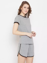 Women's Cotton Printed Top and Shorts Set
