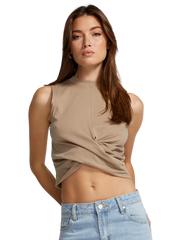Twisted Cropped Cami Top
