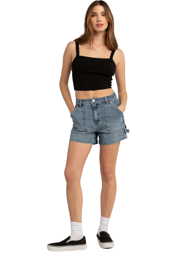 Narrow Strap Square Neck Tank