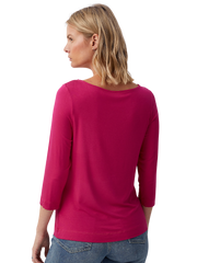 Mid-Sleeve Round-Neck Tee