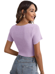 Bow-Knit Tie Top