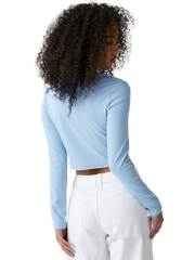Button-Front Cardigan Top