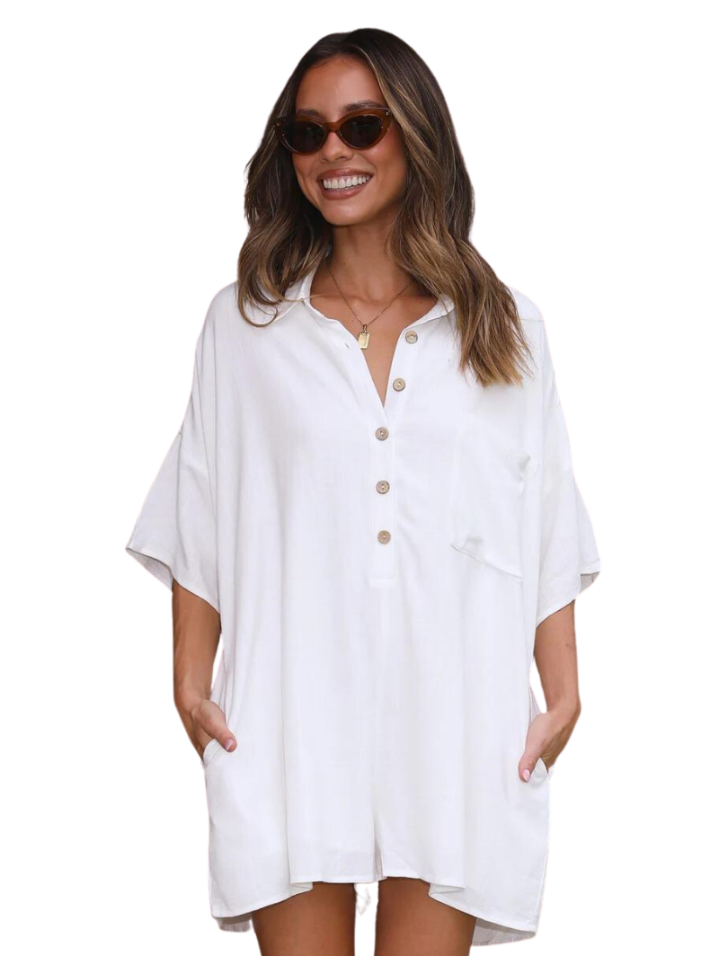Relaxed Collared Playsuit