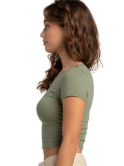 Women's Fitted Short-Sleeve Baby Tee