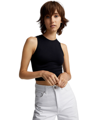 Sleeveless Cropped Tank Top