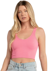 Seamless V-Neck Rib Tank