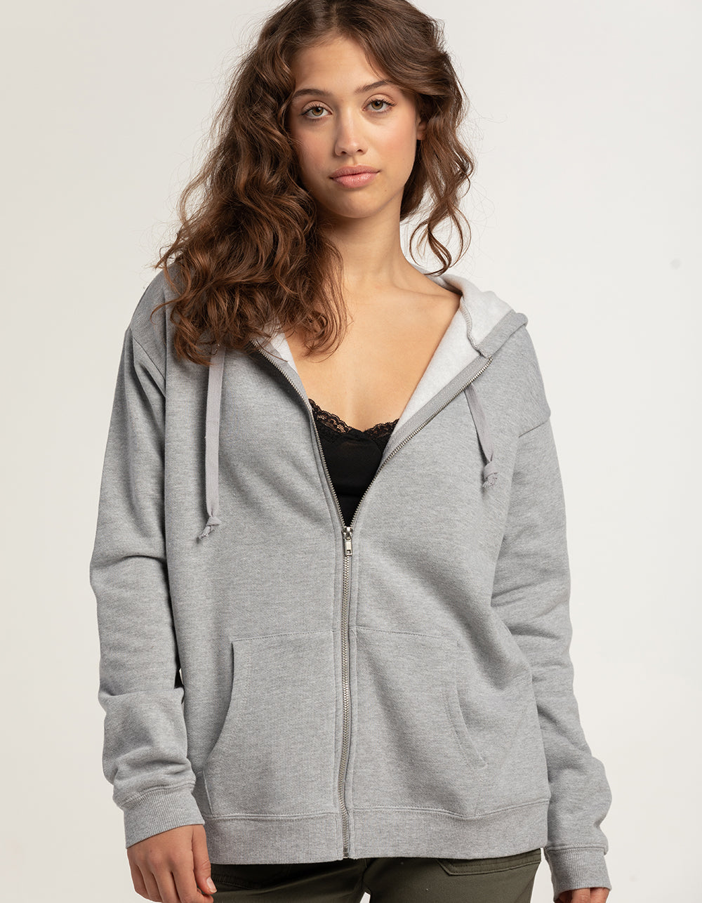 Swarona Full-Sleeve Zip-Front Hoodie For Women