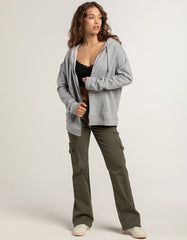 Swarona Full-Sleeve Zip-Front Hoodie For Women