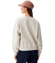 White Oversized fleece sweatshirt