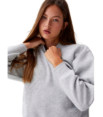 Grey Oversized fleece sweatshirt