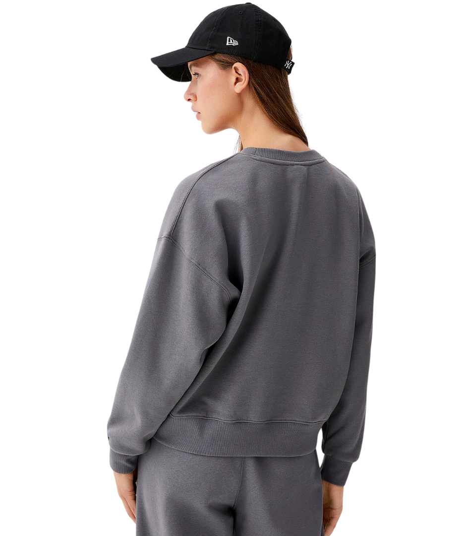 Steel Grey Oversized fleece sweatshirt