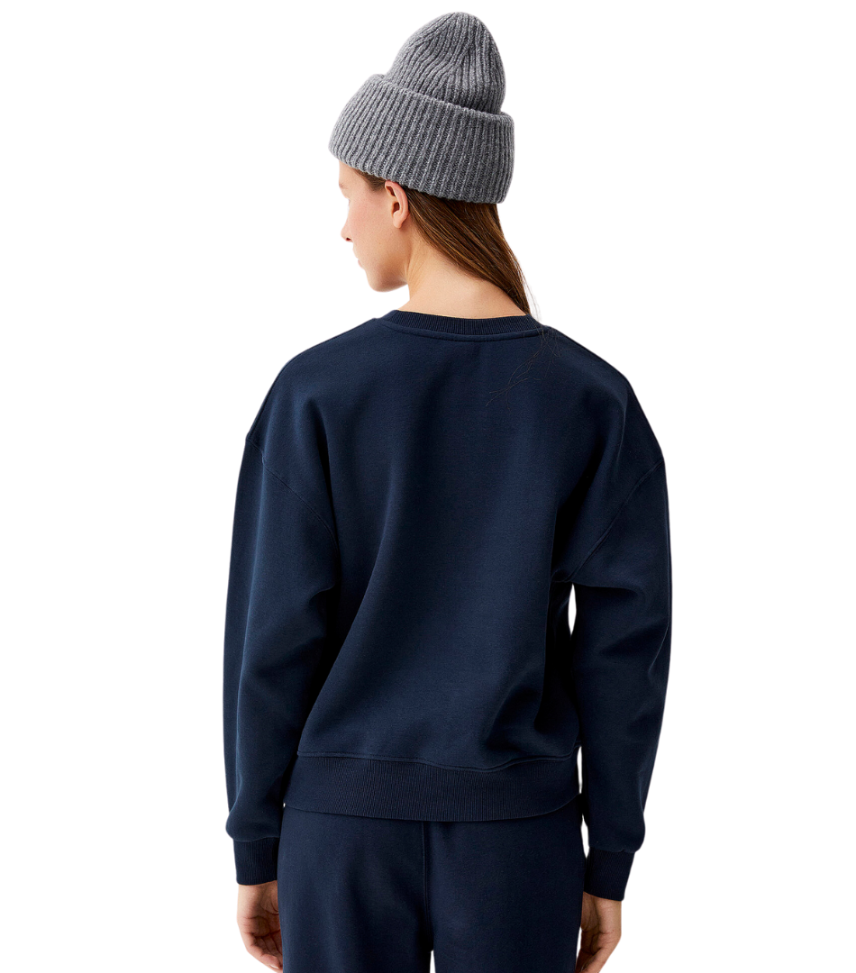 Navy Blue Oversized fleece sweatshirt