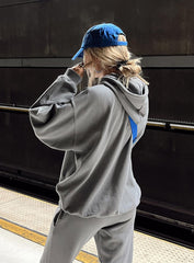 Swarona Oversized Fit Hoodie with Kangaroo Pockets