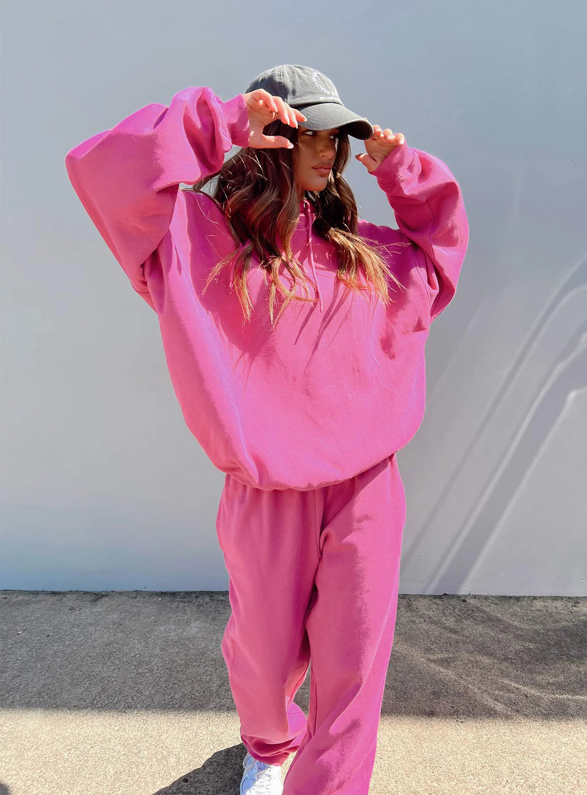 Swarona Oversized Fit Hoodie with Kangaroo Pockets