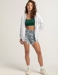 Swarona Full-Sleeve Zip-Front Hoodie For Women