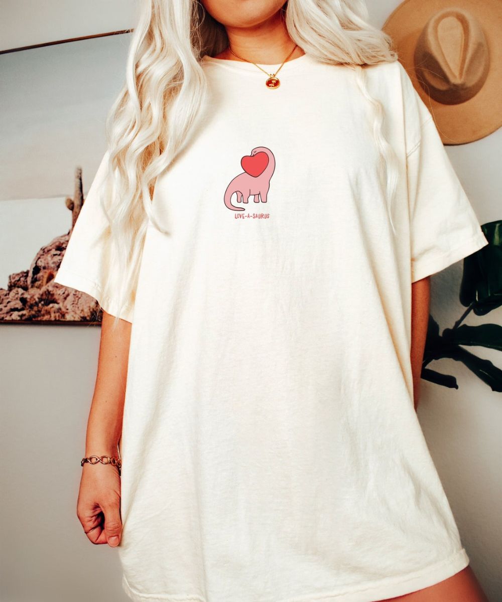 Dino Love Oversized T-Shirt