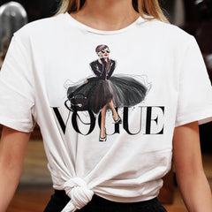 VOGUE COMBO TEE- (Heiren & Panther Princess)